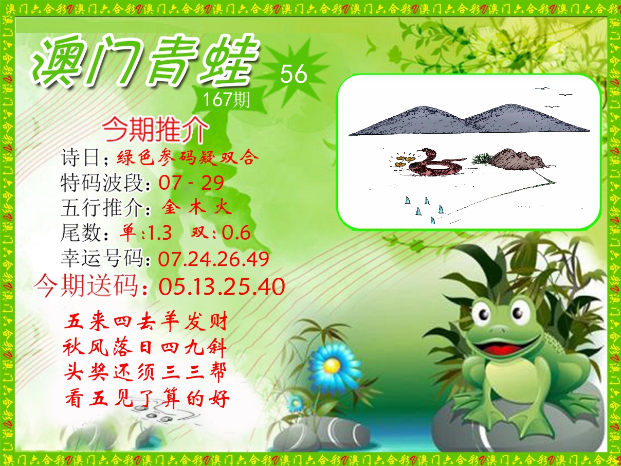 青蛙系列56 第167期