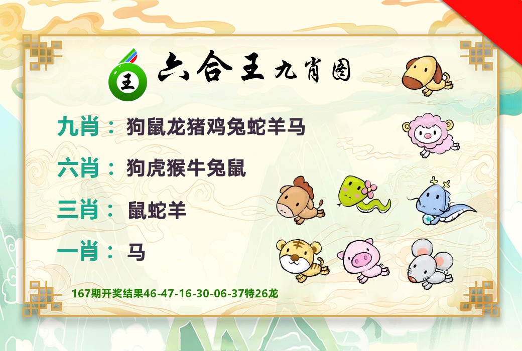 六合王九肖图 第168期