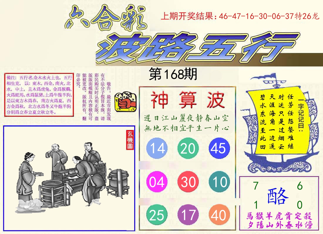 波路五行 第168期