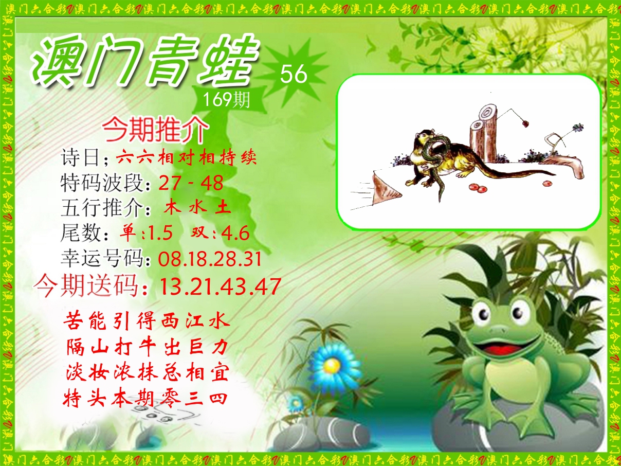 青蛙系列56 第169期