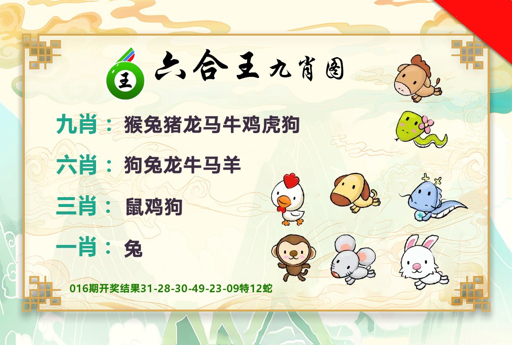 六合王九肖图 第17期