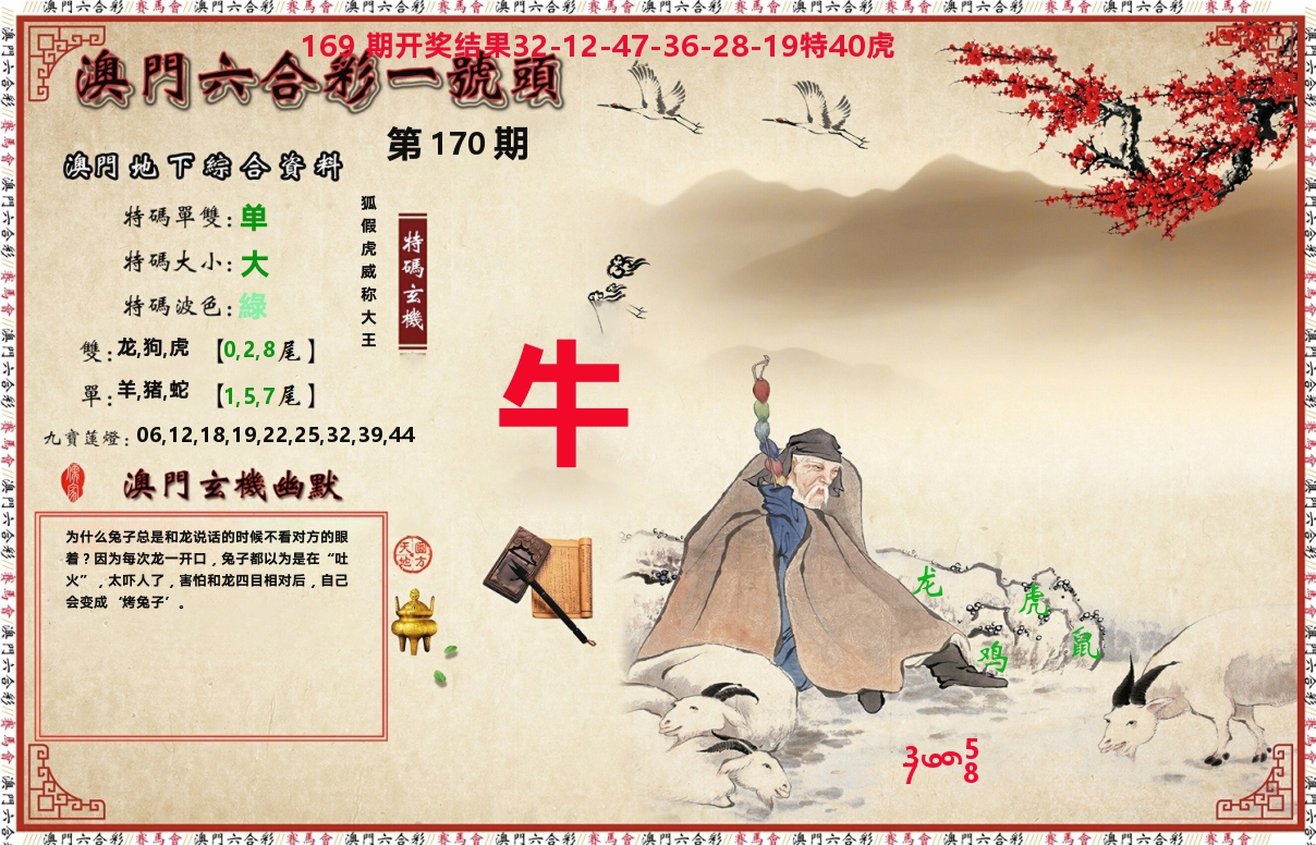 一号头 第170期