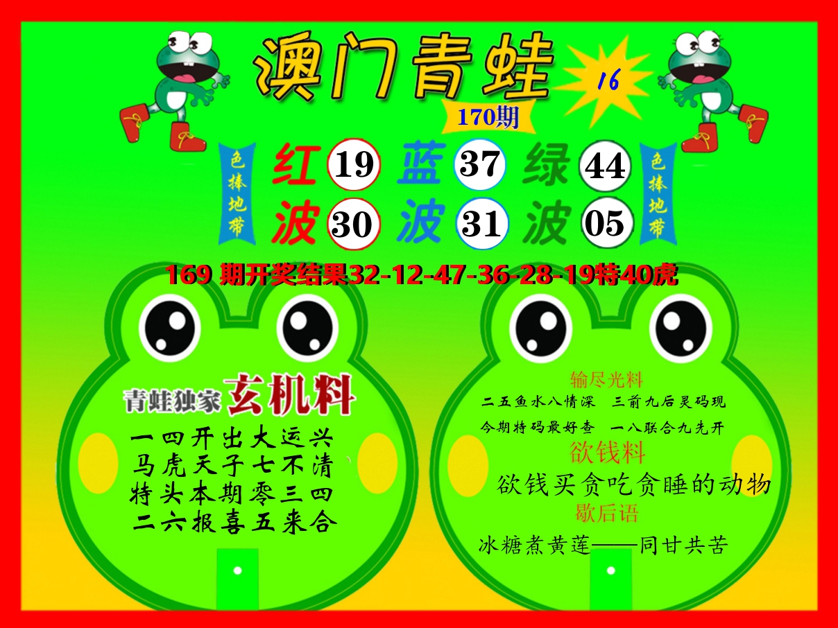 青蛙系列16 第170期
