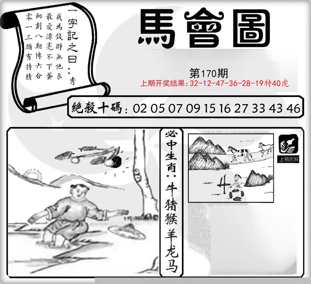 马会图 第170期