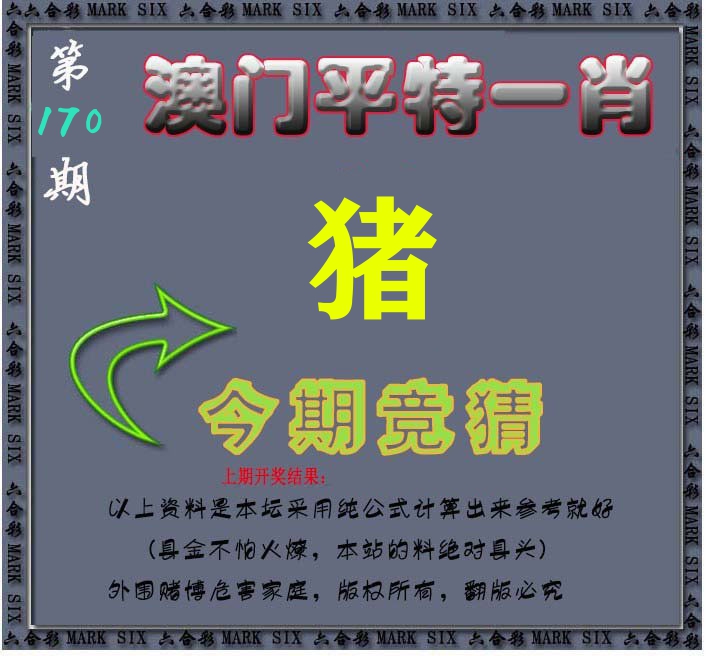 今期竞猜 第170期