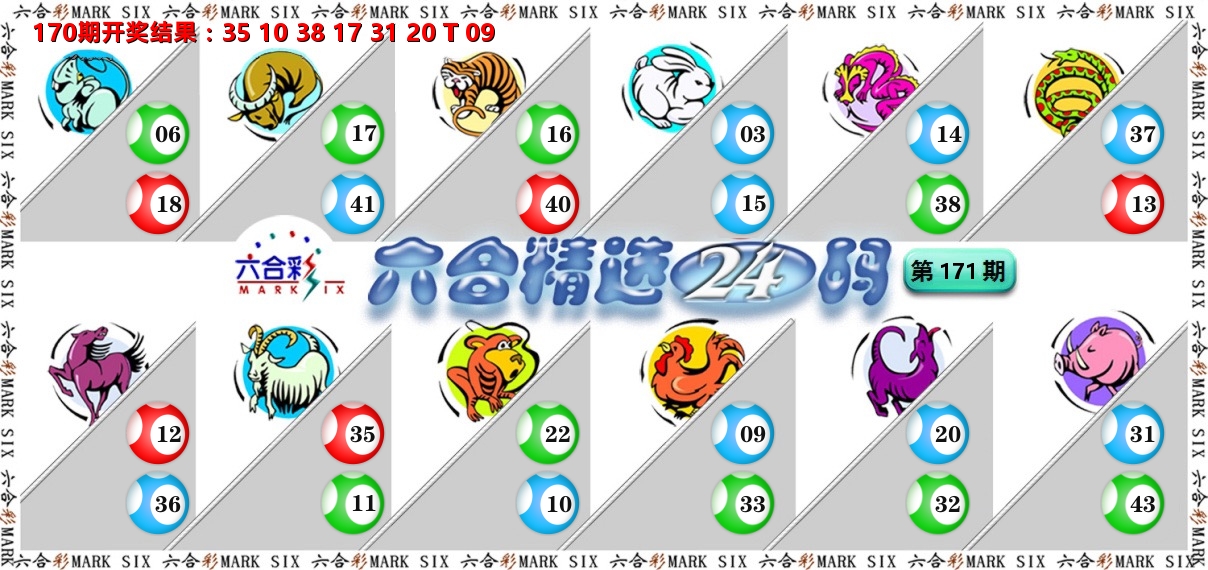 六合精选24码 第171期
