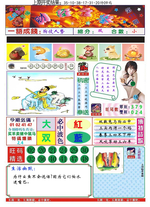 澳门财经宝鉴 第171期