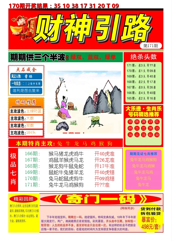 财神引路 第171期