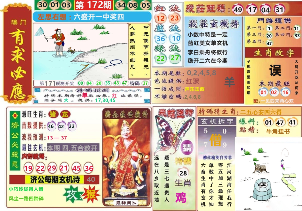 澳门有求必应 第172期
