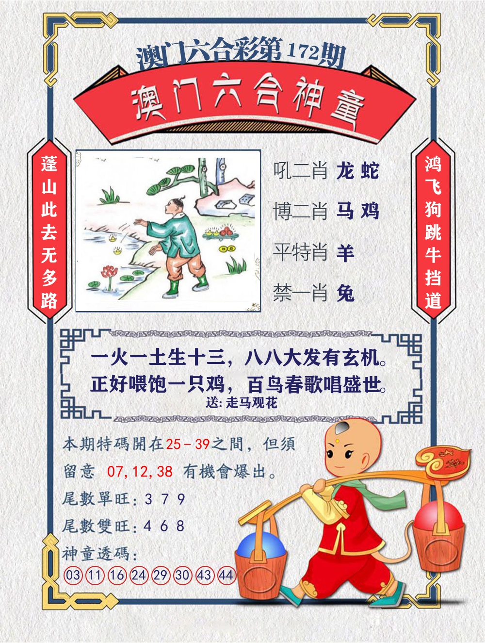 六合神童 第172期