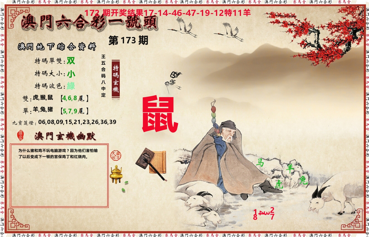 一号头 第173期
