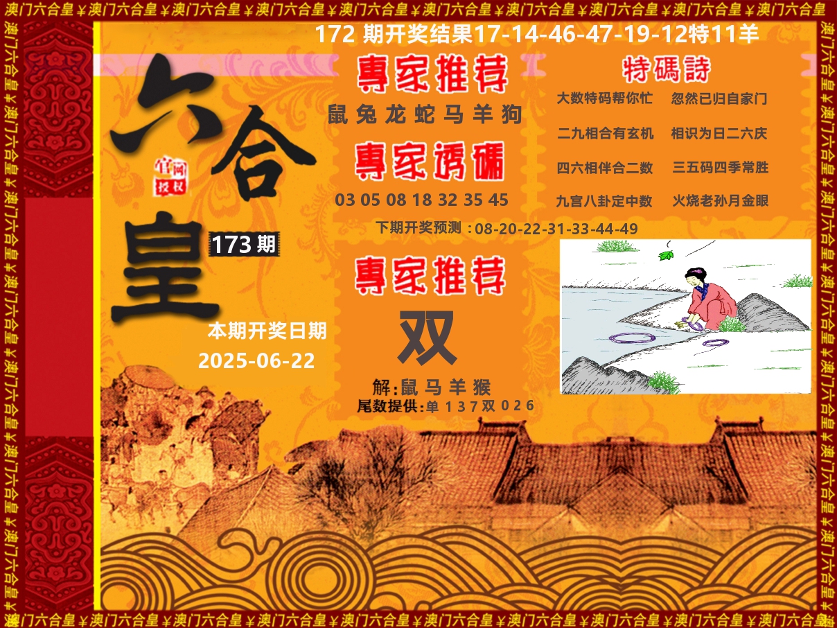 六合皇系列 第173期