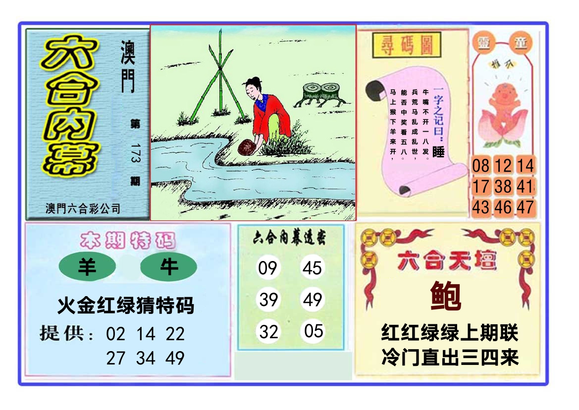 六合内幕 第173期