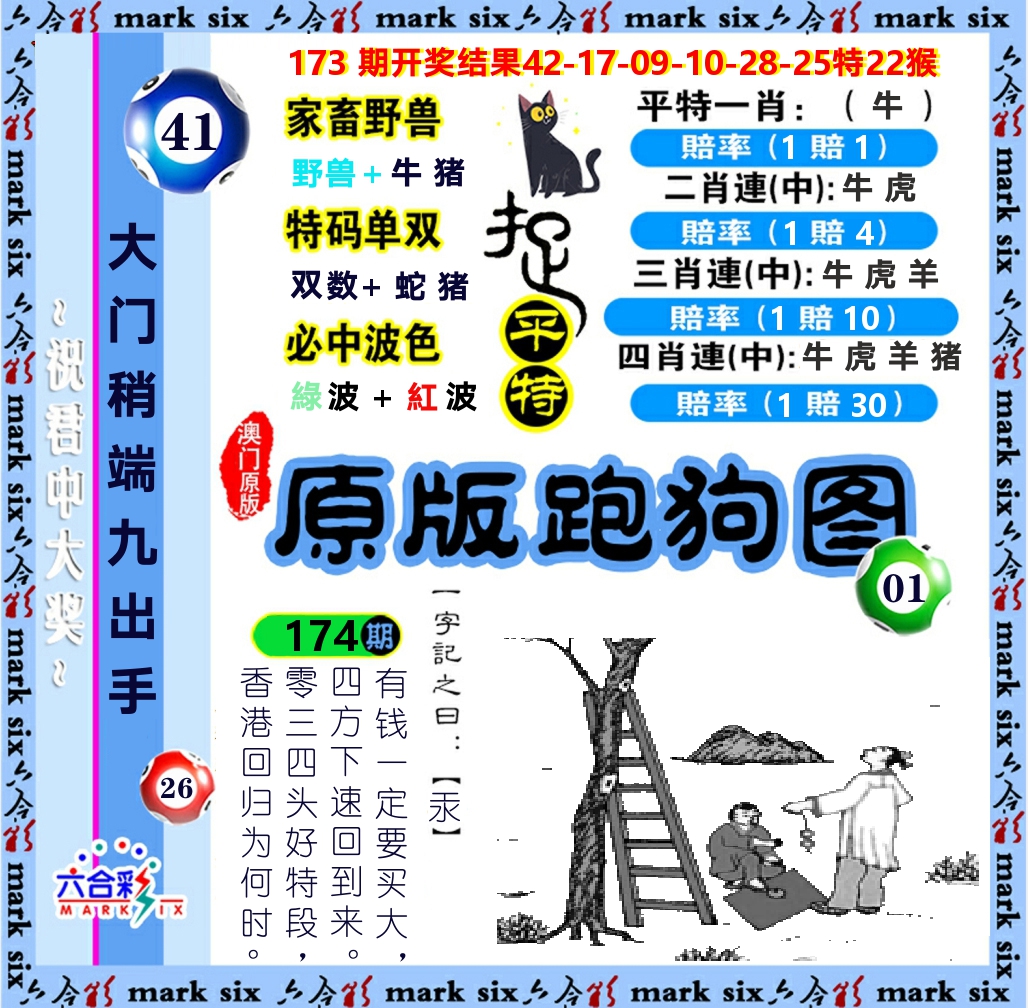 原版跑狗图 第174期