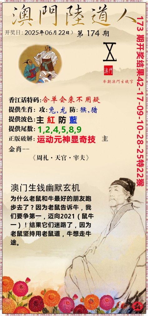 澳门陆道人 第174期