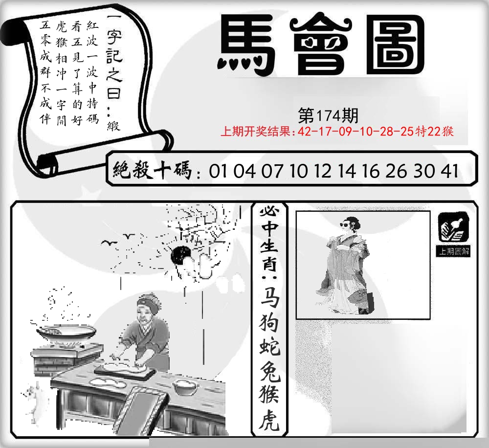 马会图 第174期