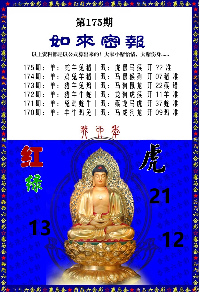 如来密报 第175期