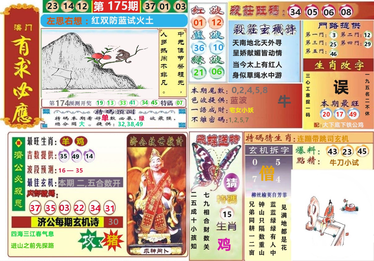 澳门有求必应 第175期