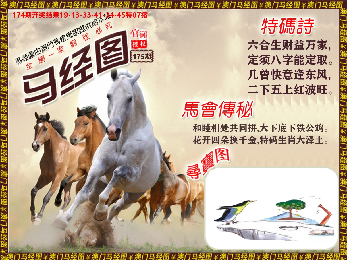 马经系列 第175期