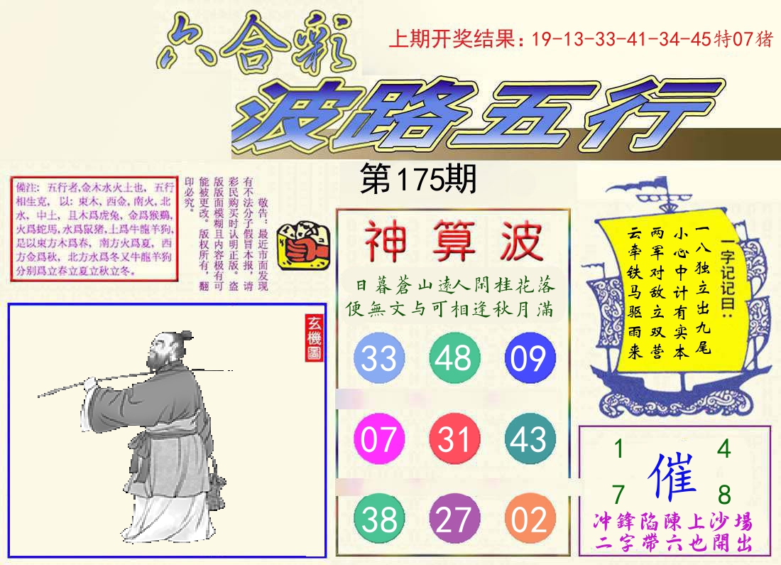 波路五行 第175期