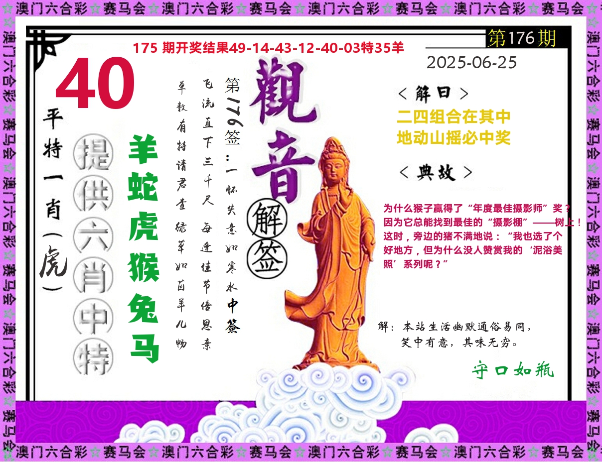 观音解签 第176期