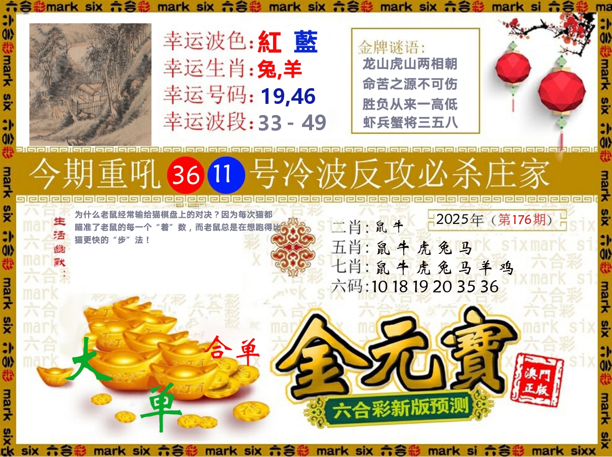 金元宝 第176期