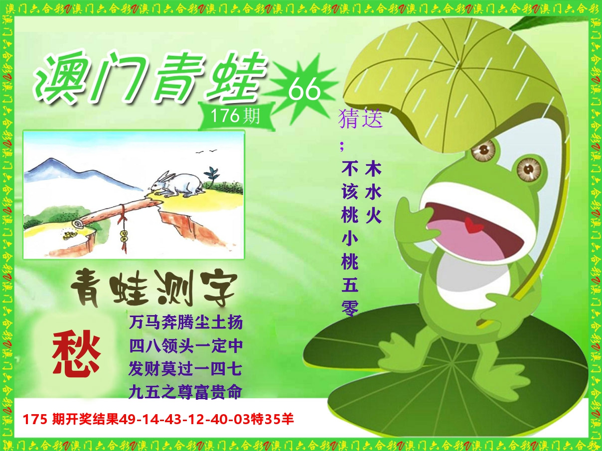 青蛙系列66 第176期