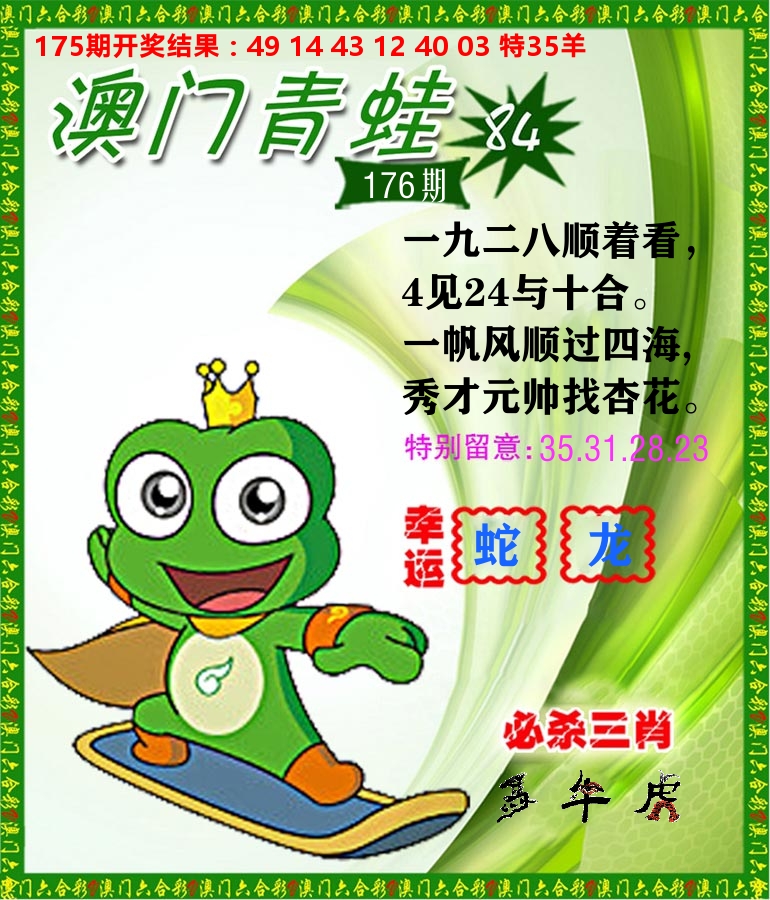 青蛙系列84 第176期