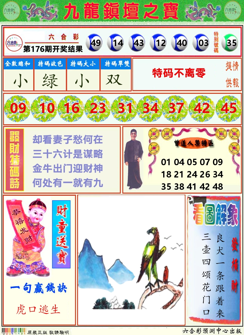挂牌解特码A 第176期