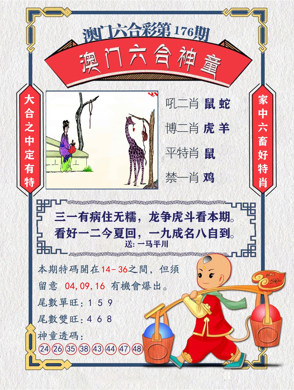 六合神童 第176期