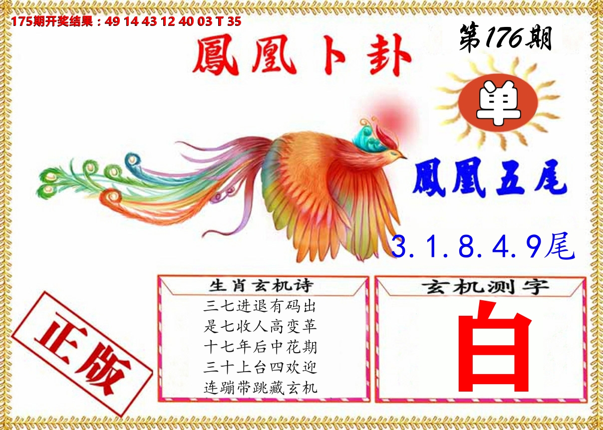 凤凰卜挂 第176期