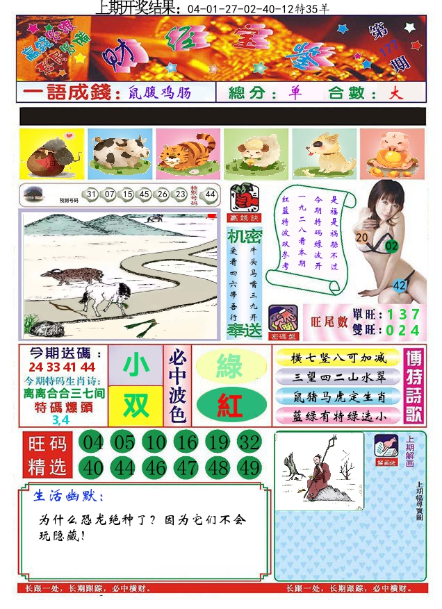 澳门财经宝鉴 第177期