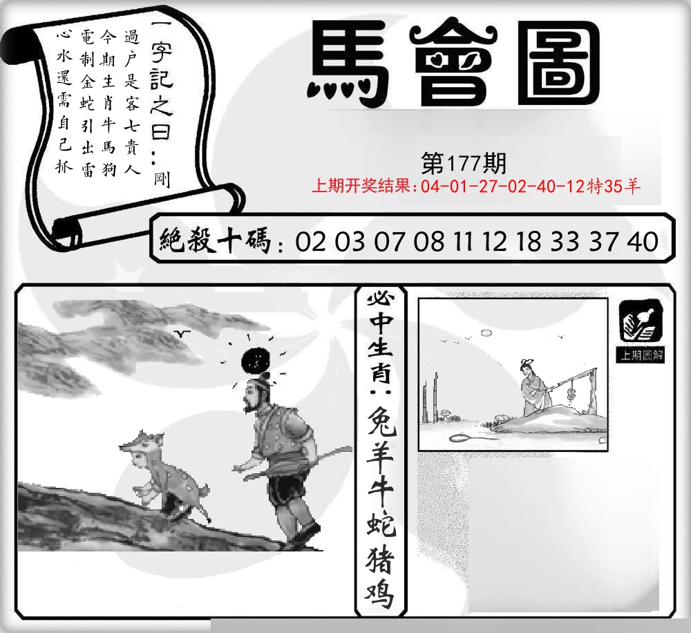 马会图 第177期