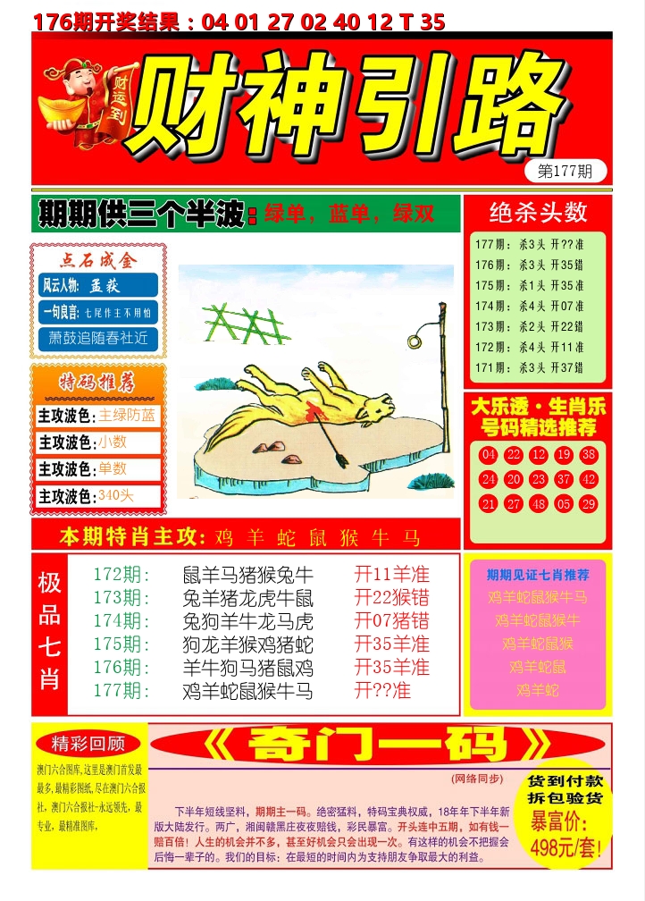 财神引路 第177期