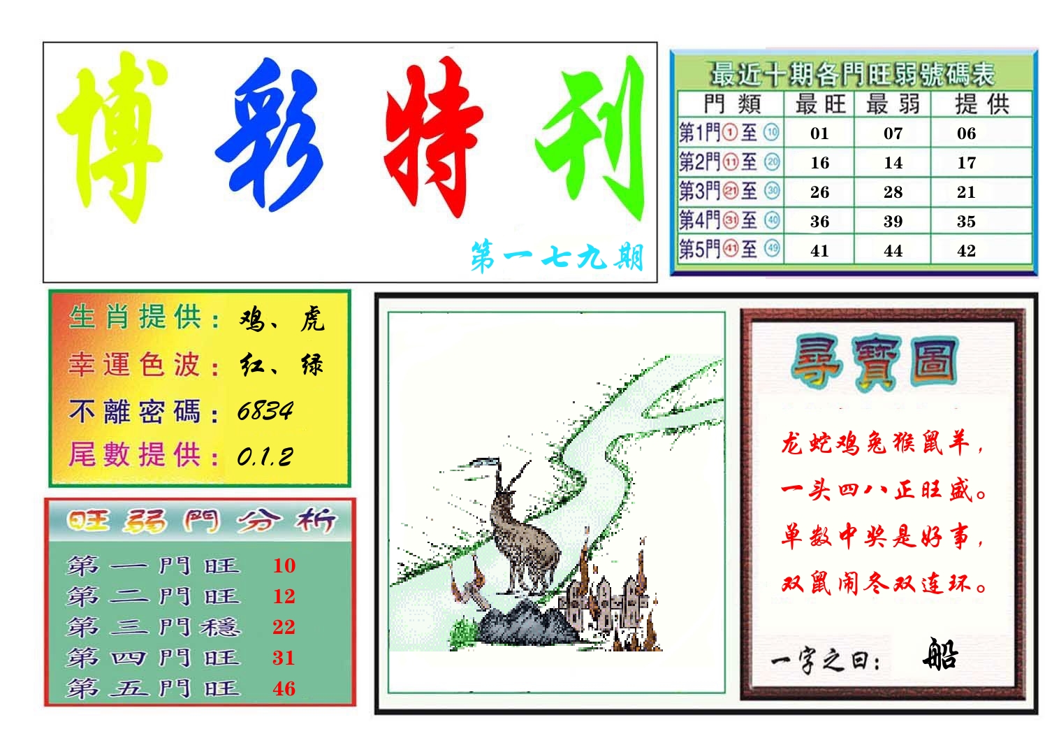 博彩特刊 第180期
