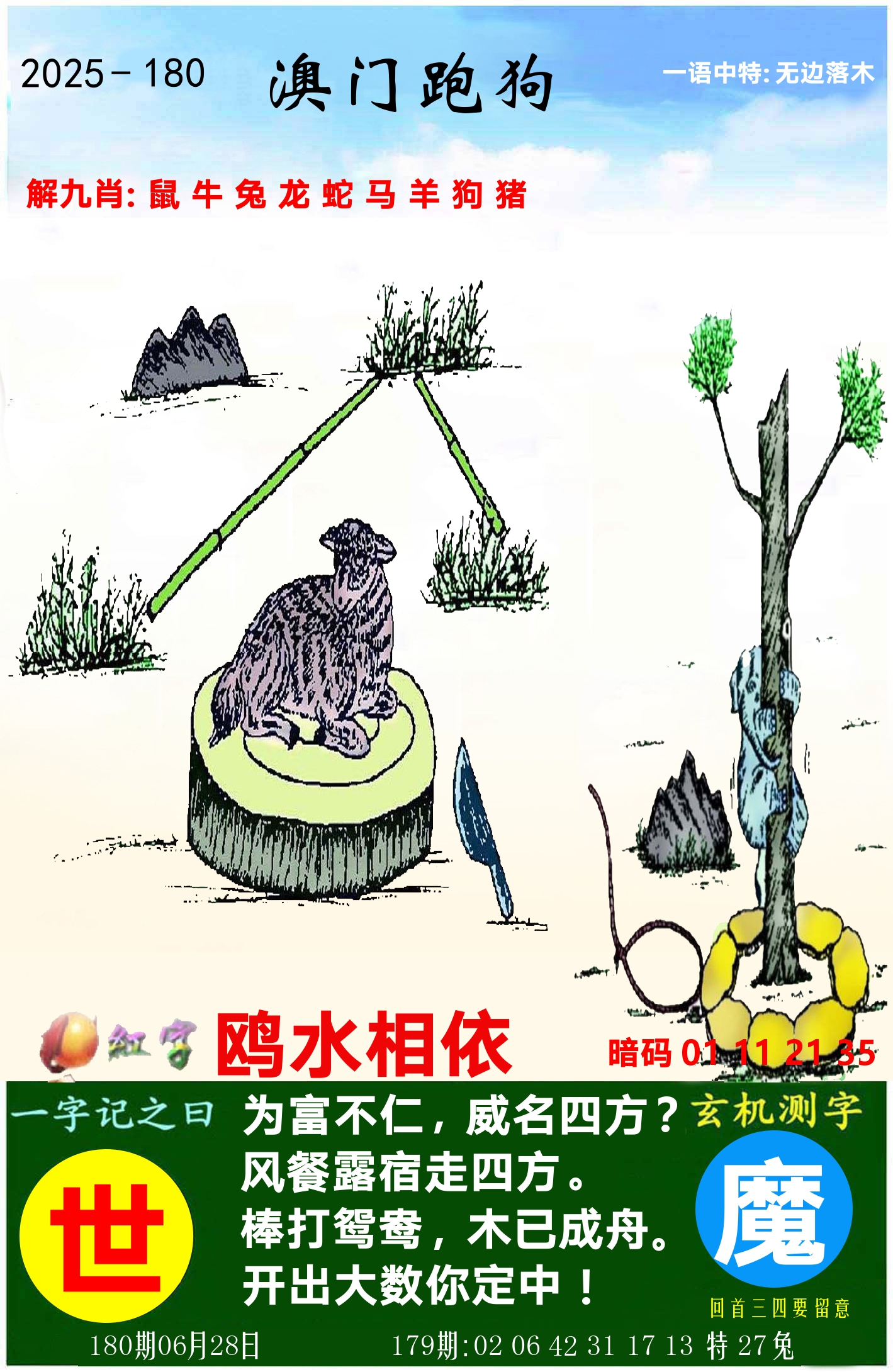 澳门跑狗图 第180期