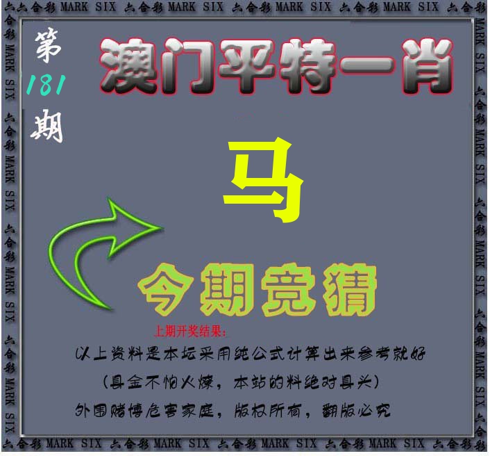 今期竞猜 第181期