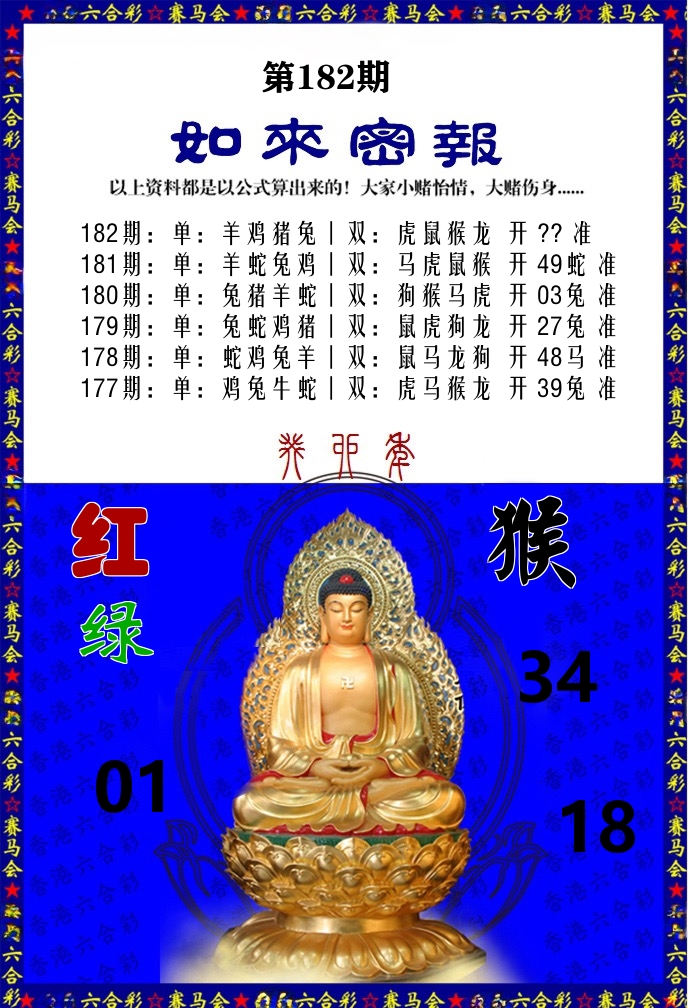 如来密报 第182期