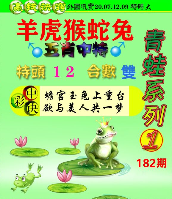 青蛙彩图 第182期