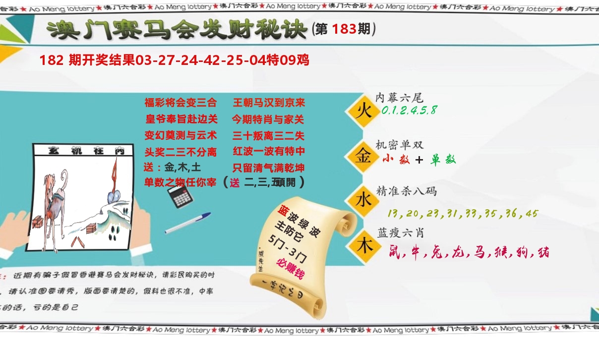发财秘诀 第183期