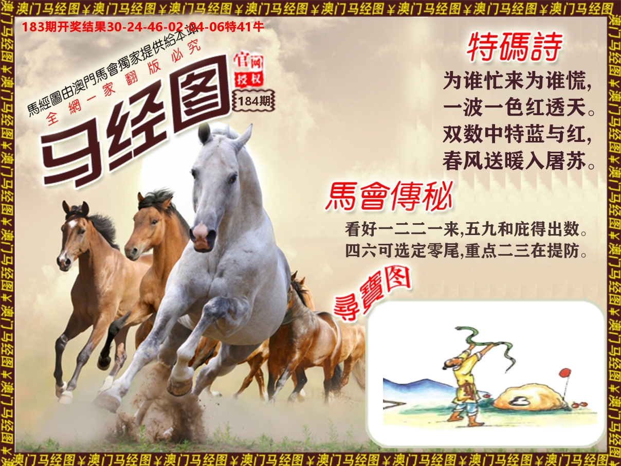 马经系列 第184期