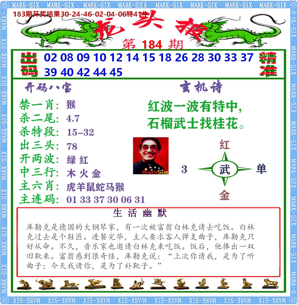 澳门龙头报 第184期