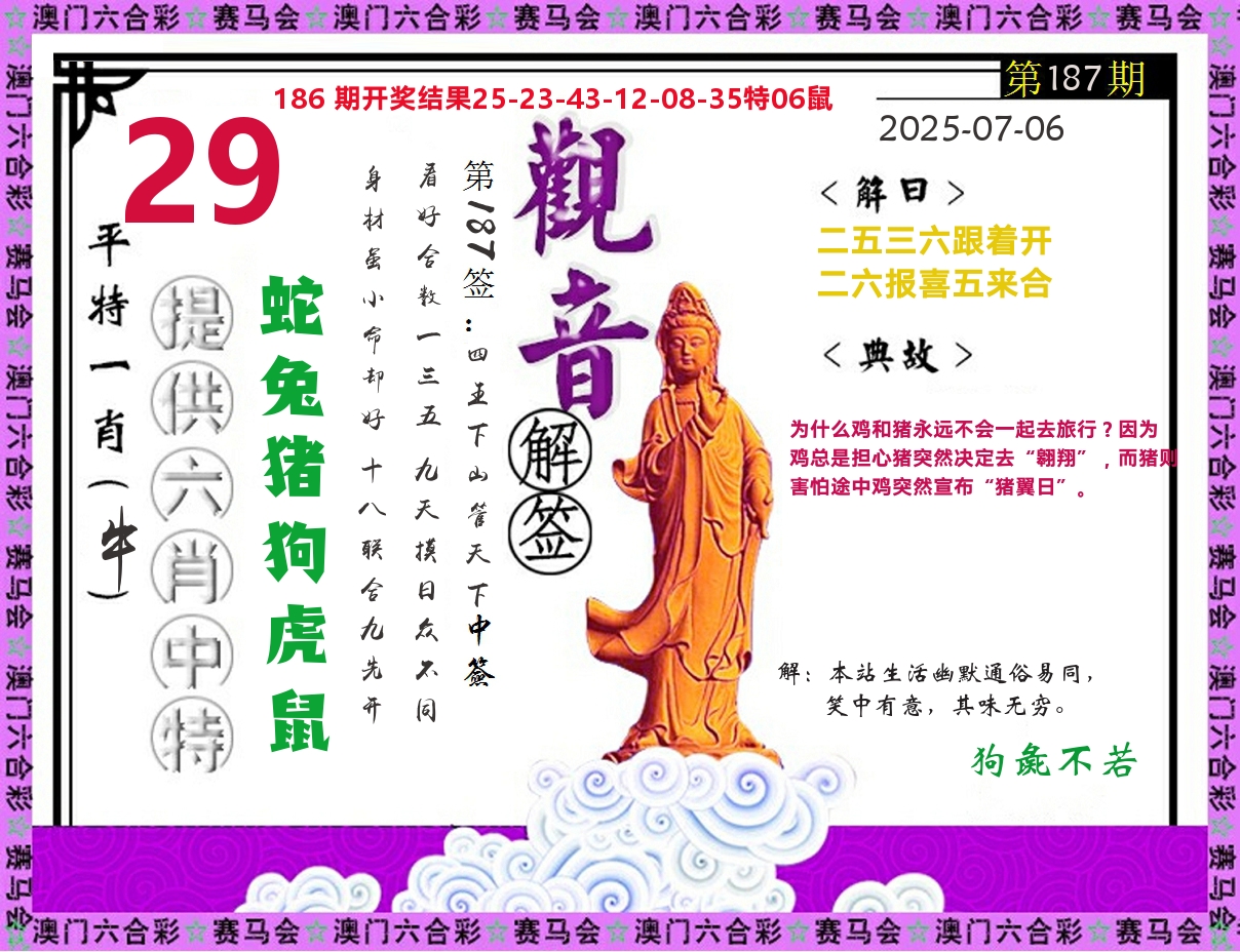 观音解签 第187期