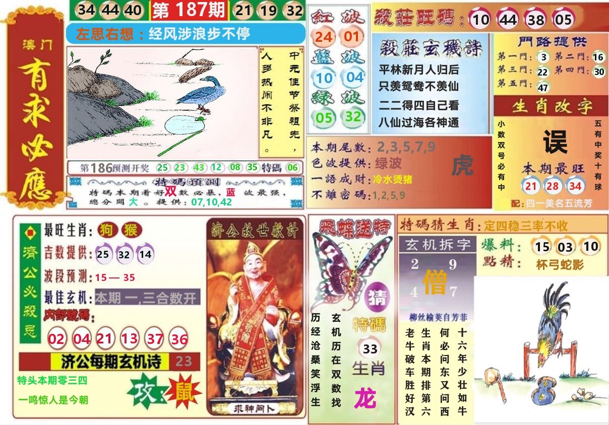 澳门有求必应 第187期