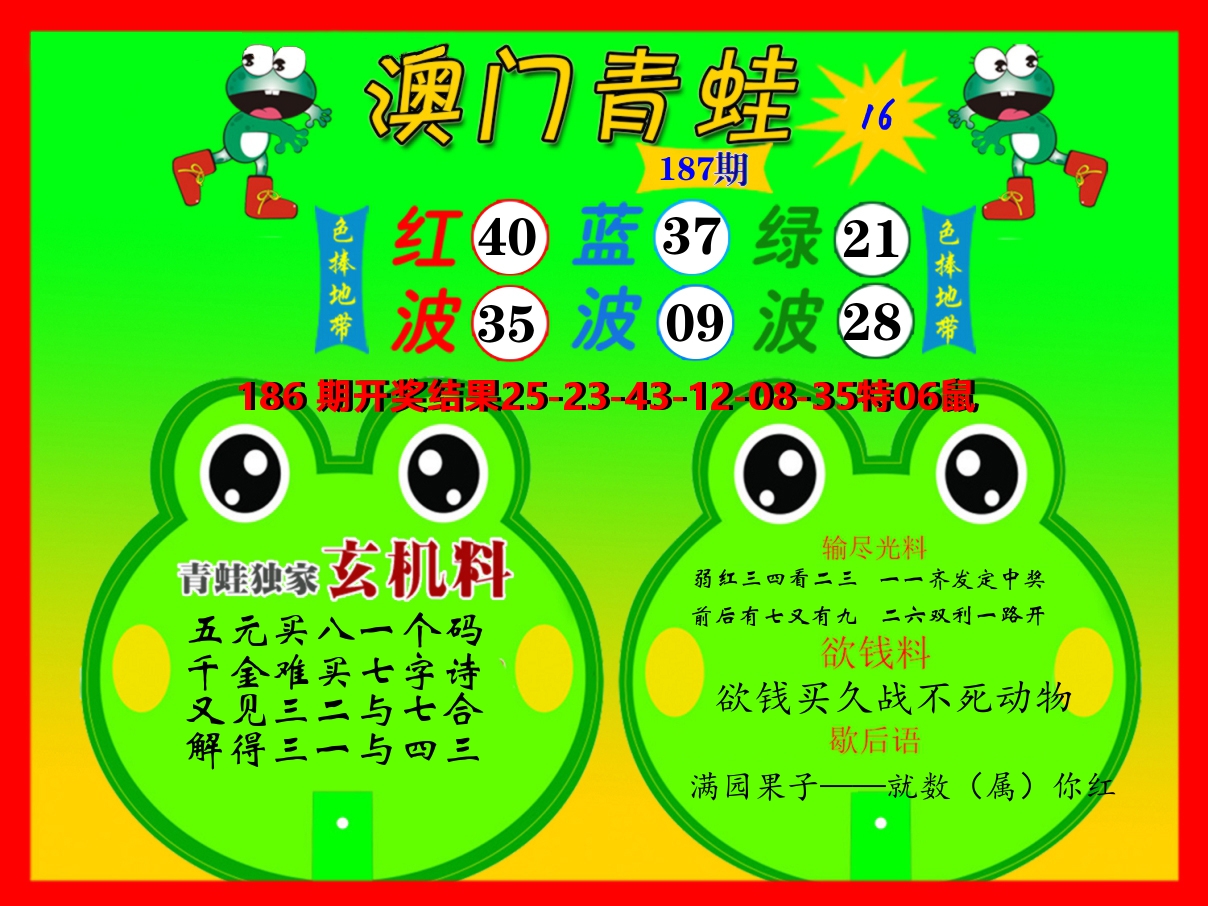 青蛙系列16 第187期