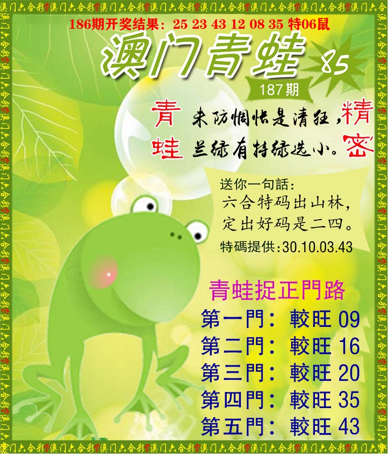 青蛙系列85 第187期