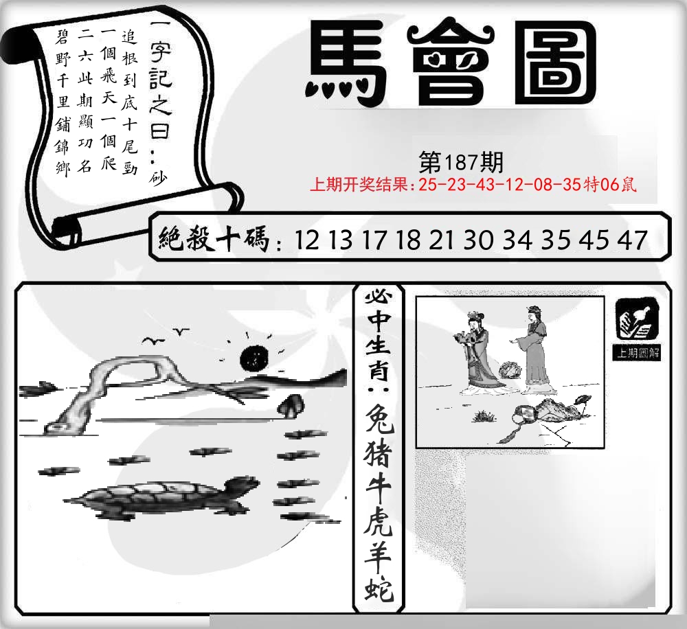 马会图 第187期