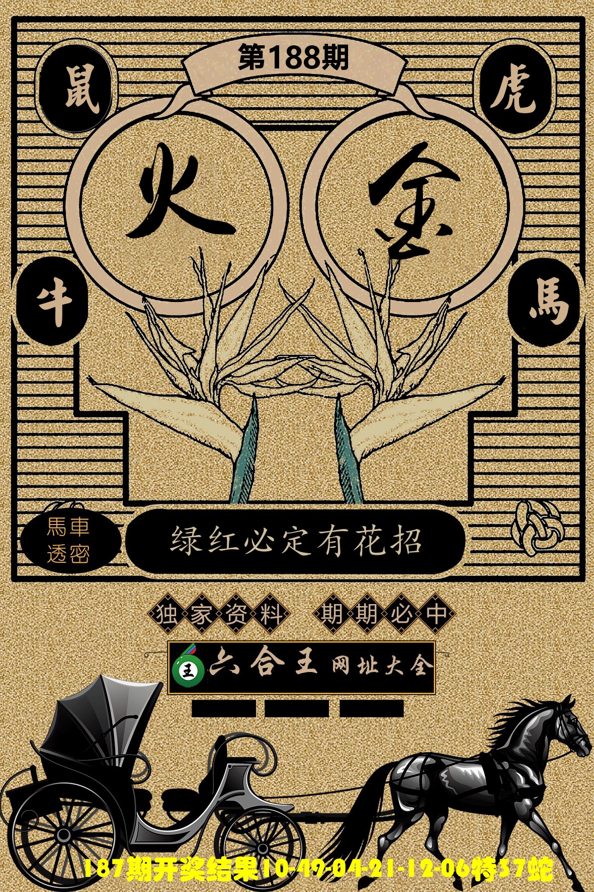 六合王马车透密 第188期