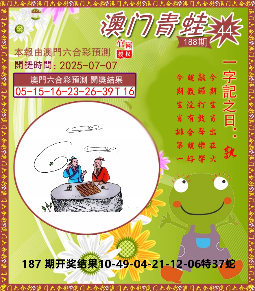 青蛙系列44 第188期