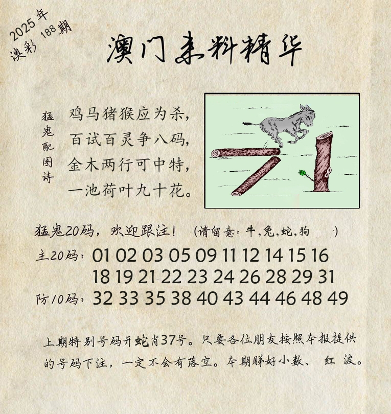 精华来料 第188期